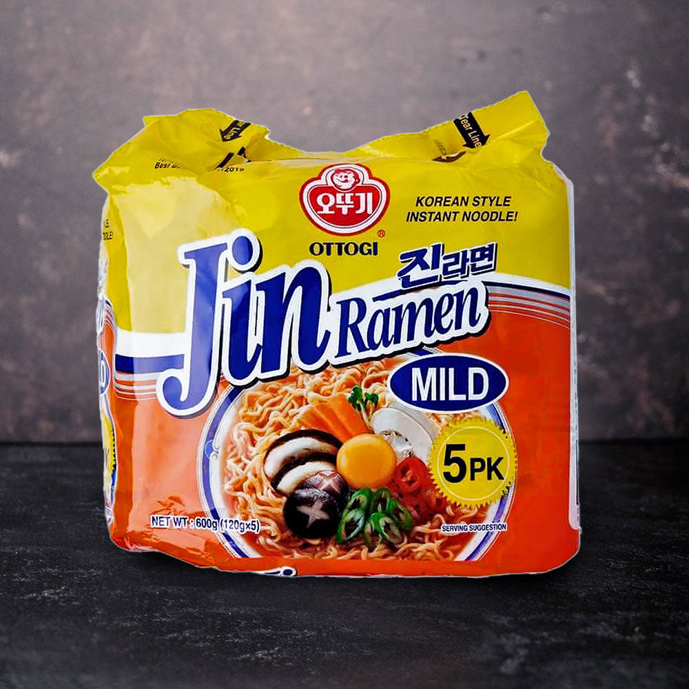 Ottogi Jin Ramen Mild 5 Pack 600g - Che Gourmet