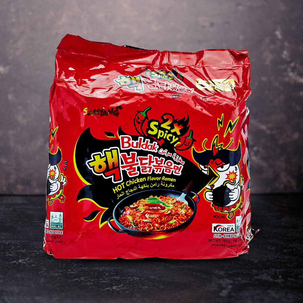 Samyang Buldak 2 X Spicy Hot Chicken Flavor Ramen 5 Pack 700g