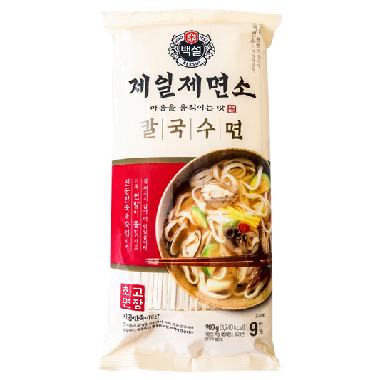 CJ Beksul Knife Cut Wheat Noodles (KalGukSu) 900g