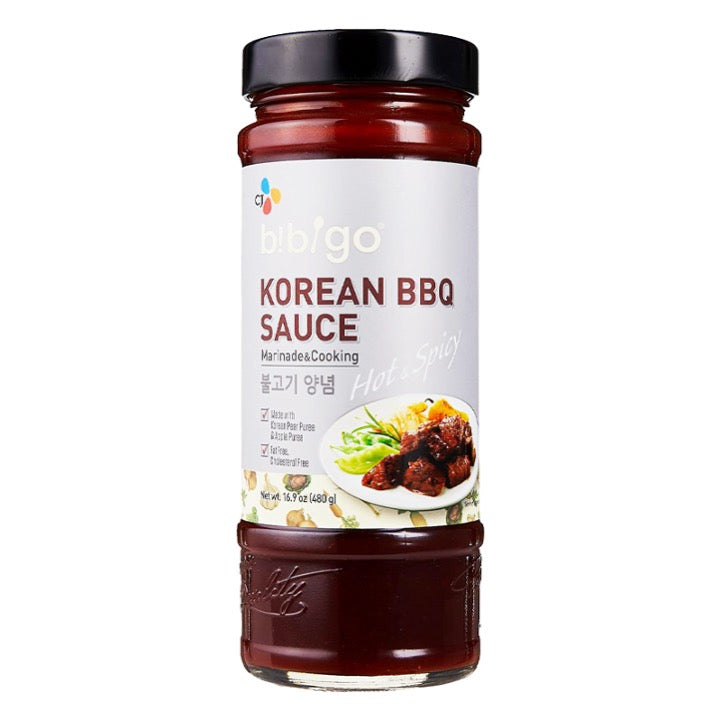 Bibigo Korean BBQ Sauce Hot &amp; Spicy 480g