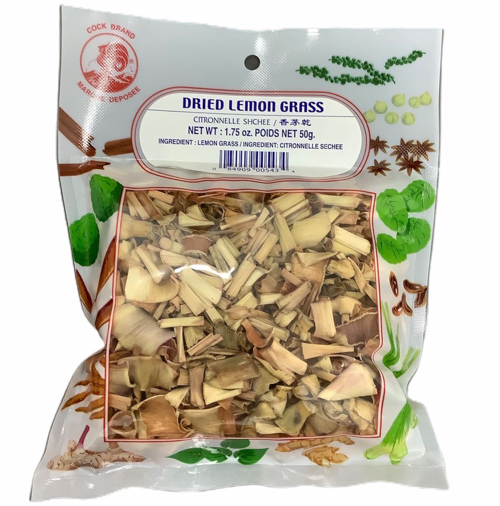Dried Lemon Grass 50g (Cock Brand)