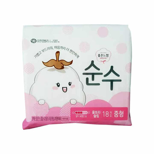 Good Feel Soon Su Sanitary Pads (Pink) 18 Pack