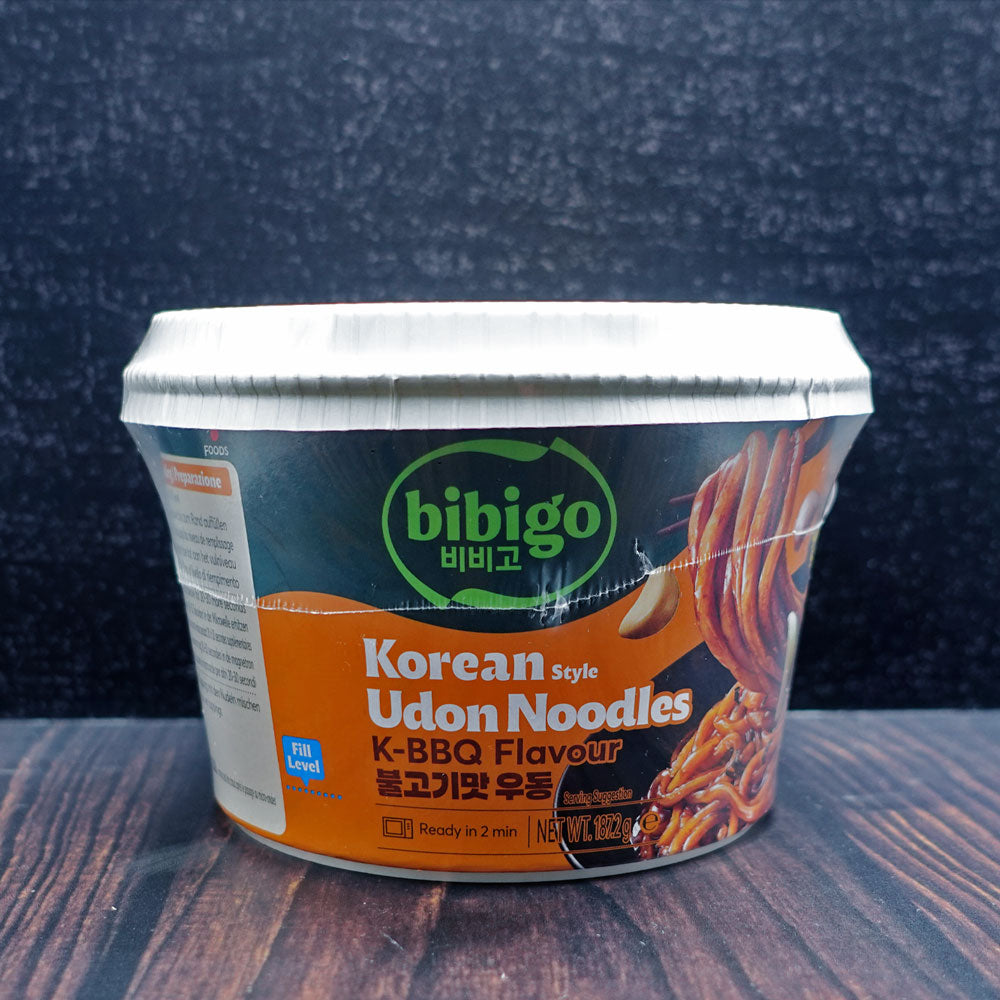 Bibigo Korean Style Udon Noodles K-BBQ Flavour (187g) | Asian