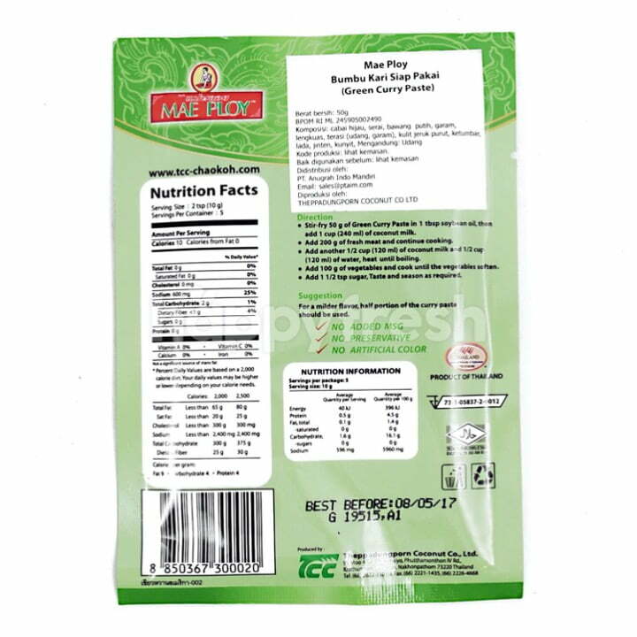 Mae Ploy Green Curry Paste 50g