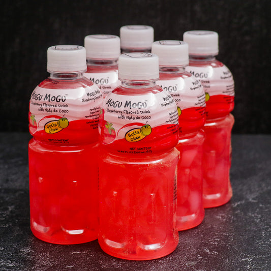 Sappé Mogu Mogu Strawberry Drink With Nata De Coco (320mlx6)