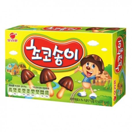Orion Choco Boy Chocolate Mushroom Biscuits Chocosonge 36g