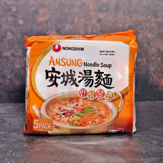 Nongshim AnSungTangMyun Spicy Miso Noodle Soup 5 Pack 625g