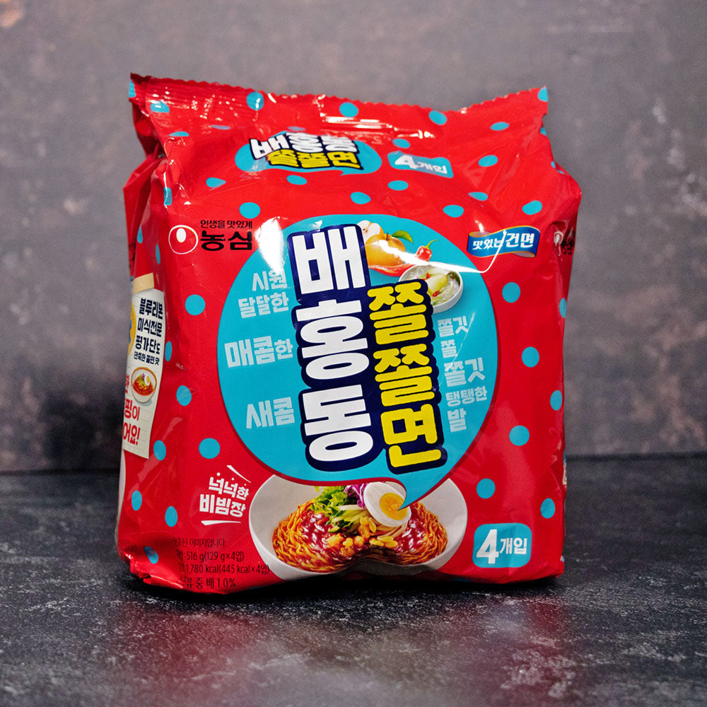 Nongshim BaeHongDong Jjoljjolmmyeon 4 pack 516g