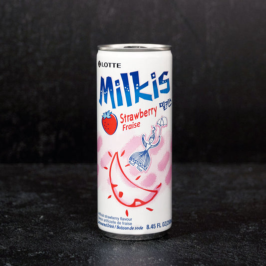 Lotte Milkis Strawberry Flavour Carbonated Soda Drink 250ml