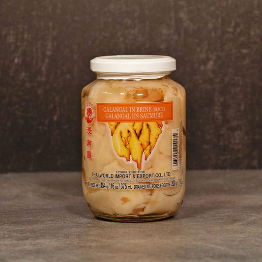 Cock Brand Sliced Galangal In Brine 375g