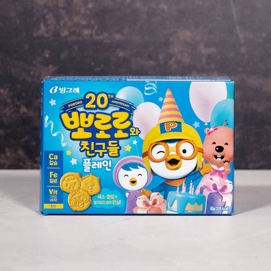 Binggrae Pororo &amp; Friends Plain Cookies 65g
