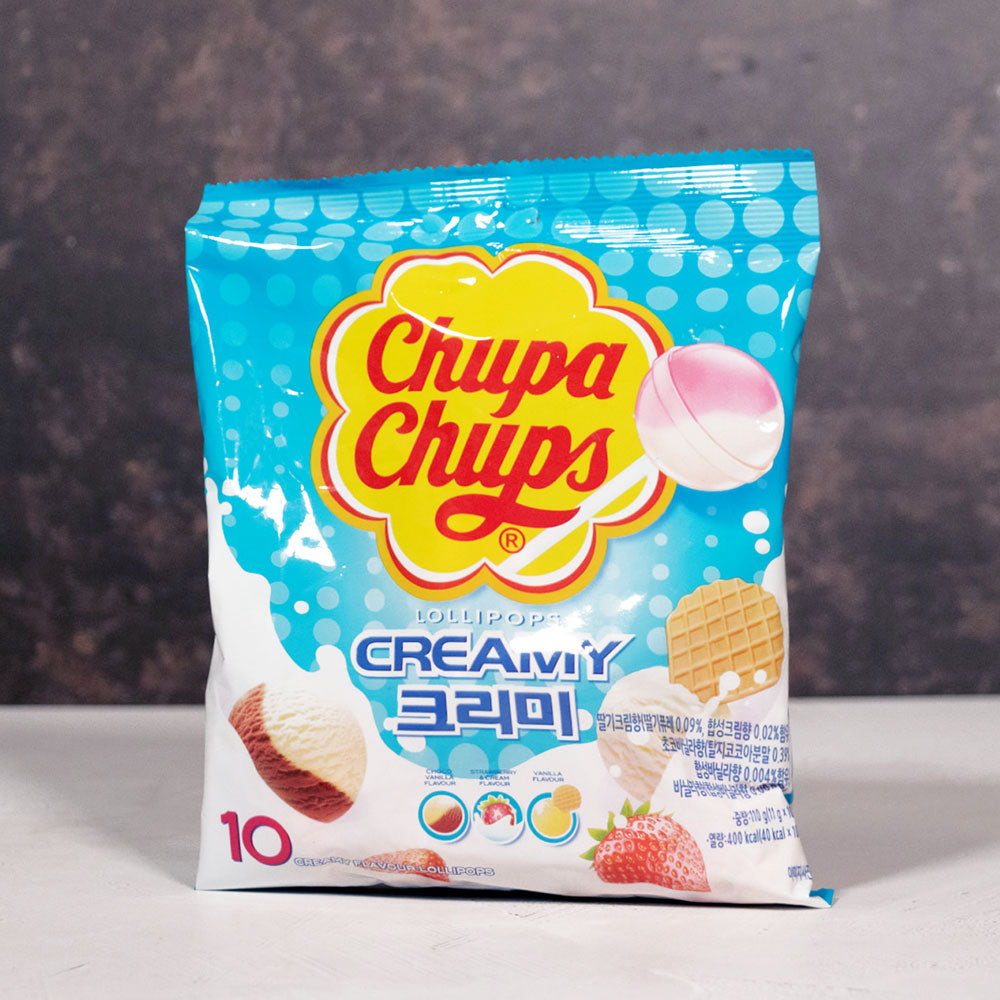 Chupa Chups Creamy Lollipops 10 Pack 110g