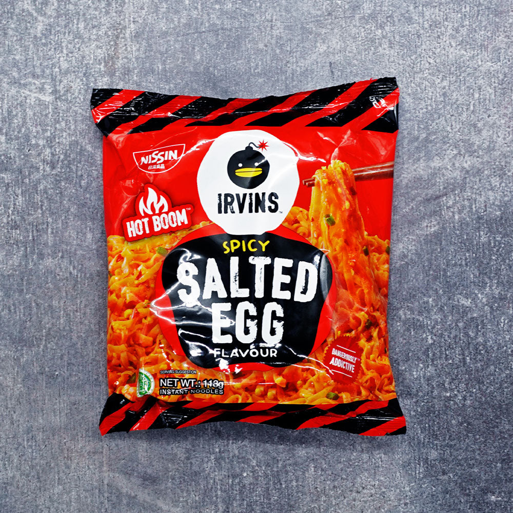Nissin Irvins (Limited Editon) Hot Salted Eggs Ramen 113g - Che Gourmet