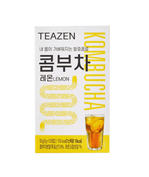 Teazen Kombucha Prebiotics Lemon 10 Sticks 50g