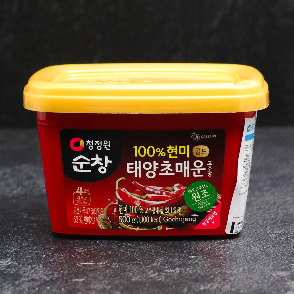 CJW Extra Spicy 100% Brown Rice Gochujang 500g - Che Gourmet