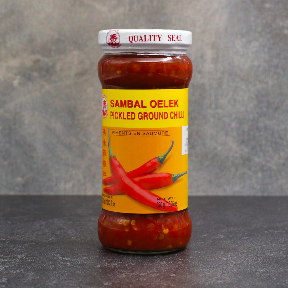 Cock Brand Sambal Oelek Pickled Ground Chilli Sauce 370g