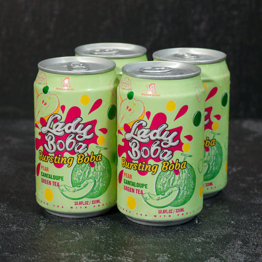 Lady Boba Bursting Boba Pear Cantalope &amp; Green Tea (320mlx4)