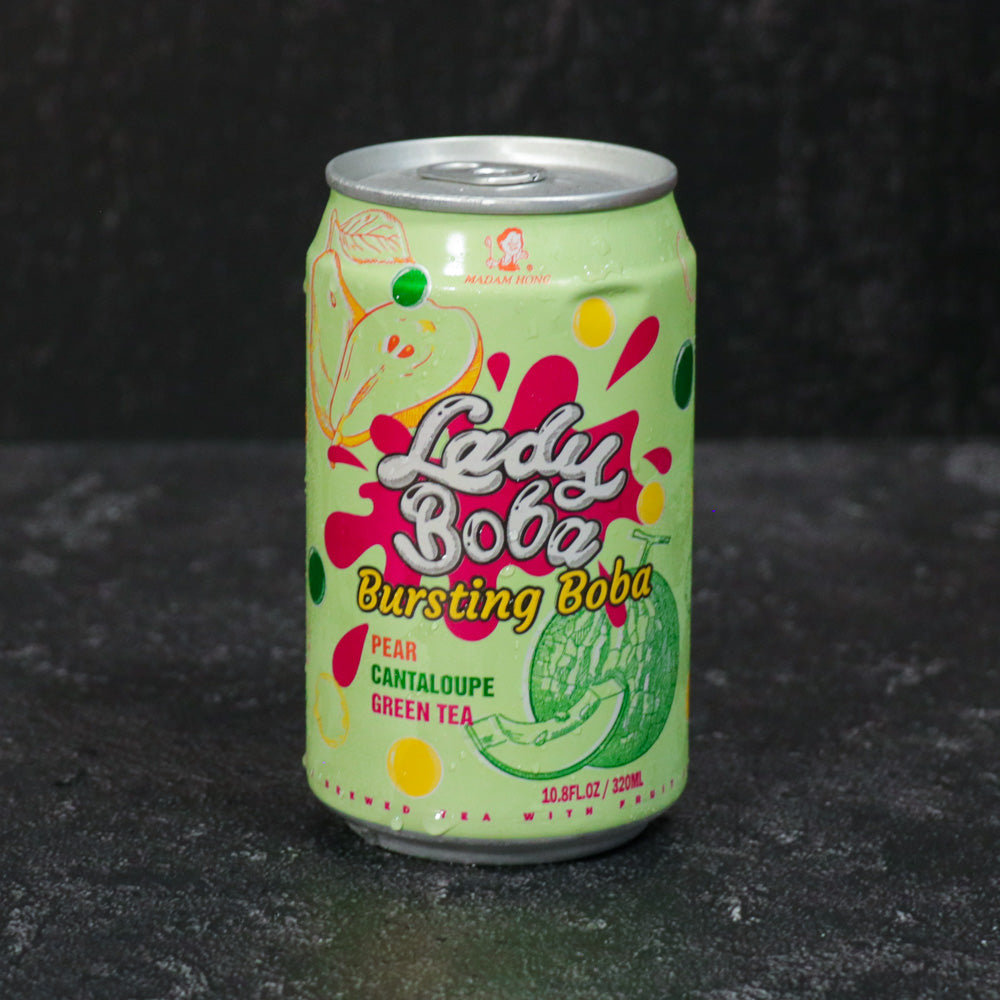 Lady Boba Bursting Boba Pear Cantalope & Green Tea 320ml