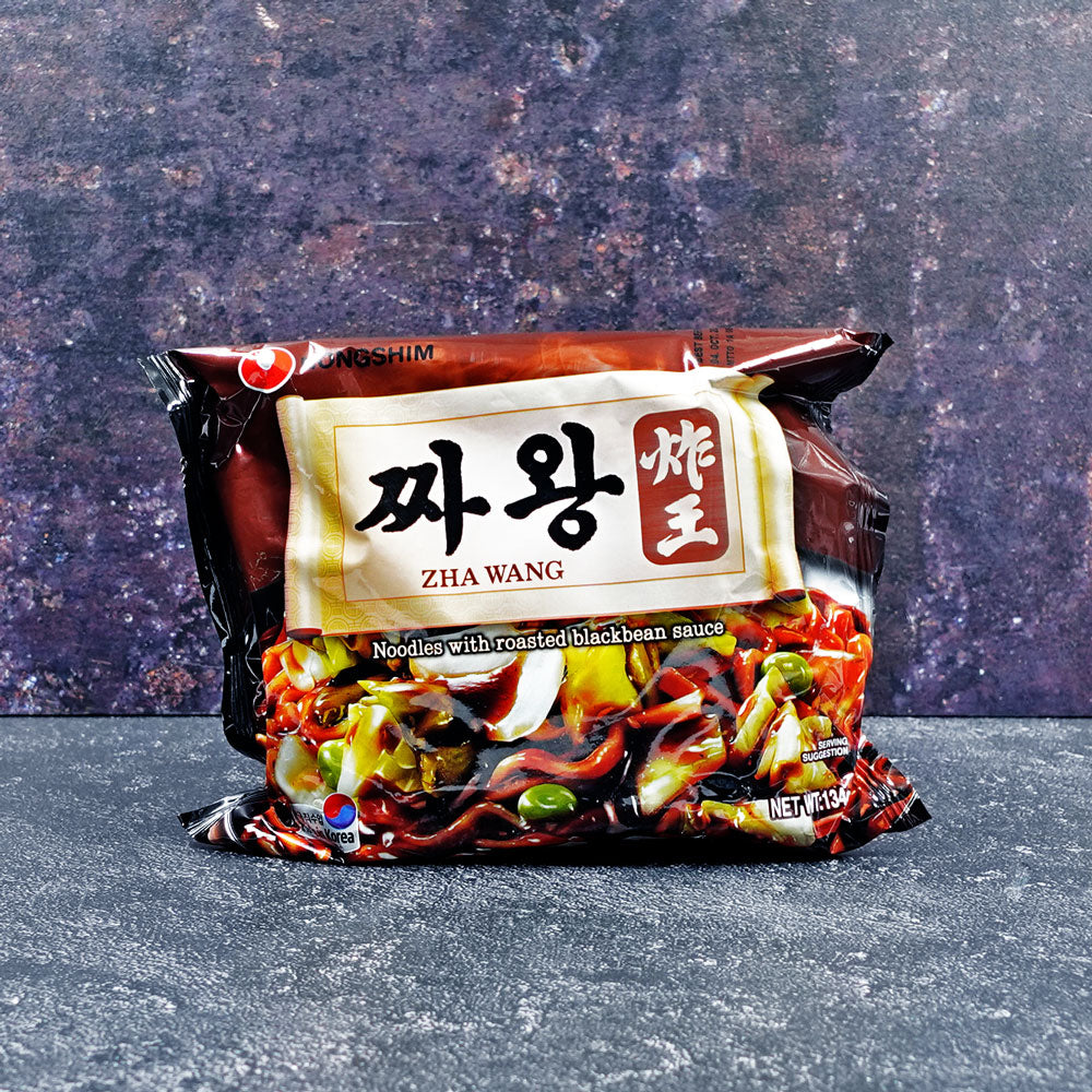 Nongshim Zha Wang Premium Black Bean Sauce Noodle Single Packet 134g - Che Gourmet