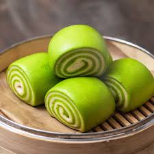 Green Tea Buns (VEGAN) Baozi