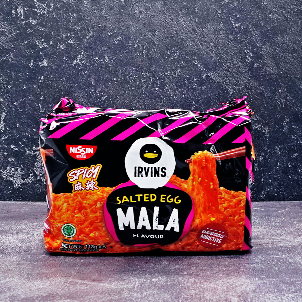 Nissin Irvins (Limited Edition) Spicy Mala Salted Eggs Ramen 5 Pack 535g