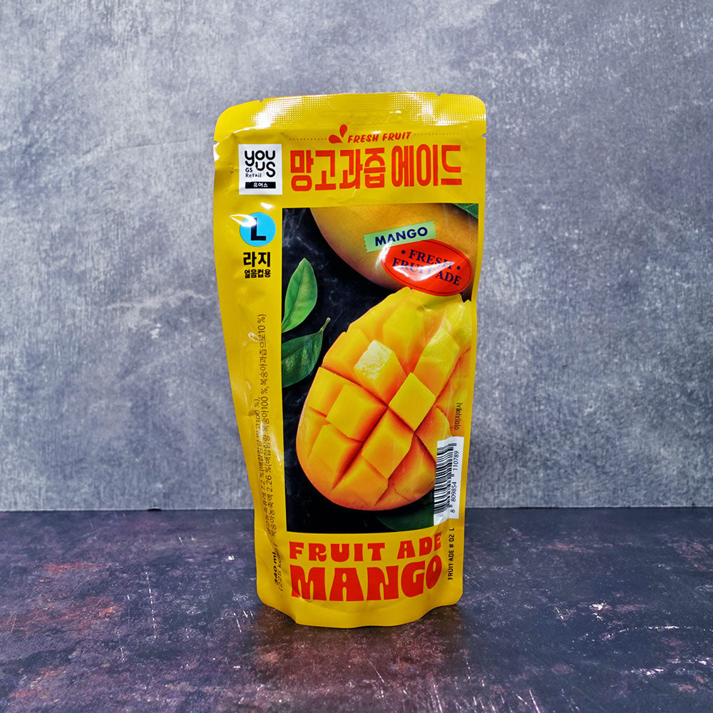 Youus Mango Ade Pouch Drink 340ml - Che Gourmet