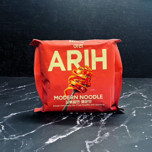 ARIH Modern Noodle Extra Spicy Stir Fried Noodle with Seaweed 130g Single Packet