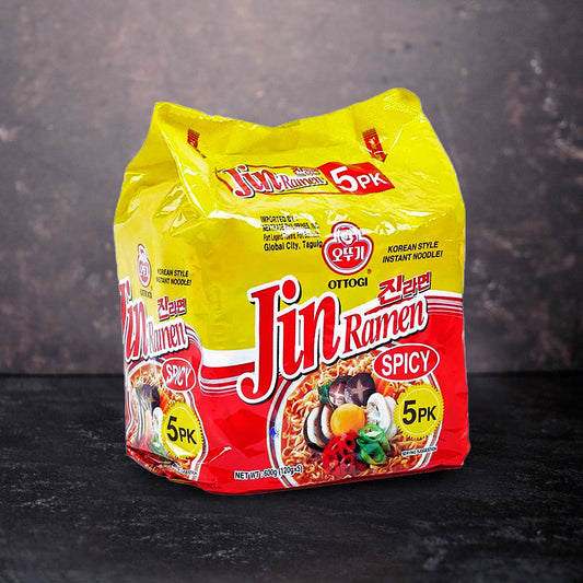 Ottogi Jin Ramen Spicy 5 Pack 600g