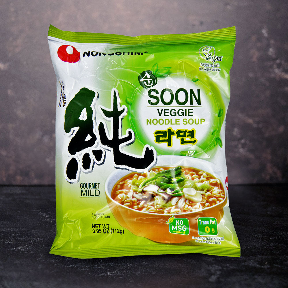 Nongshim Soon Veggie Ramyun Noodle Soup Single Packet 112g - Che Gourmet