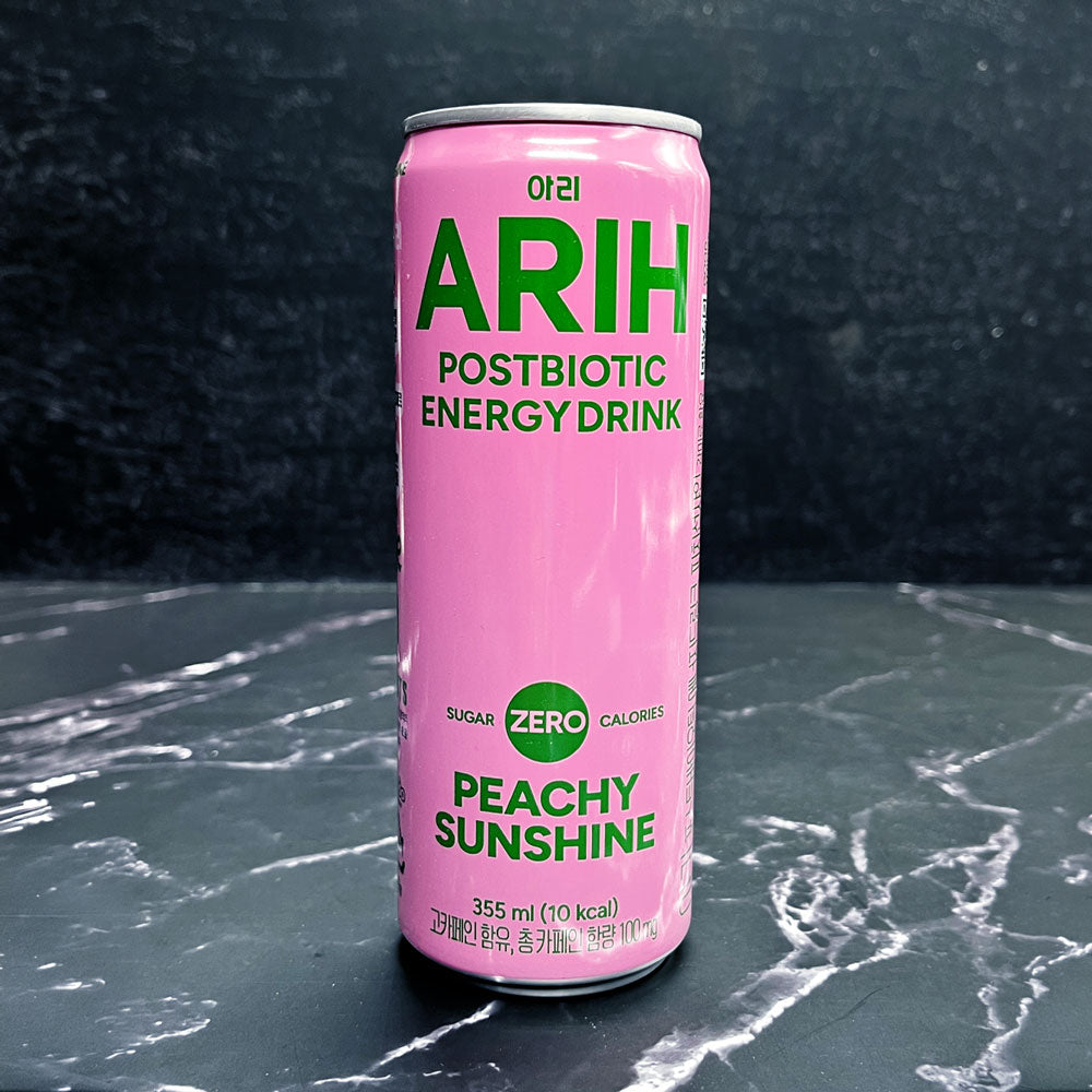 ARIH BTS Postbiotic  Energy Drink Peachy Sunshine 355ml