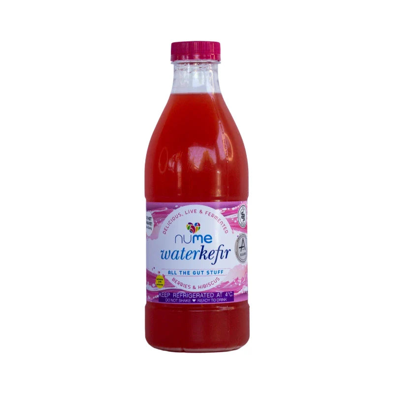 Berry & Hibiscus Water Kefir 1L fermented water kefir from The Digestive Collective