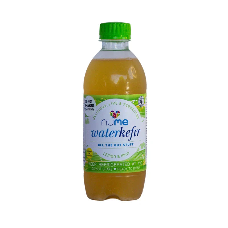 Lemon & Mint Water Kefir 350ml fermented water kefir from The Digestive Collective