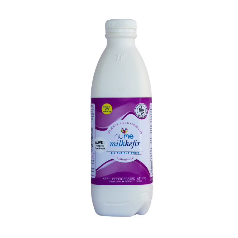 Granadilla Milk Kefir 1L fermented milk kefir from The Digestive Collective
