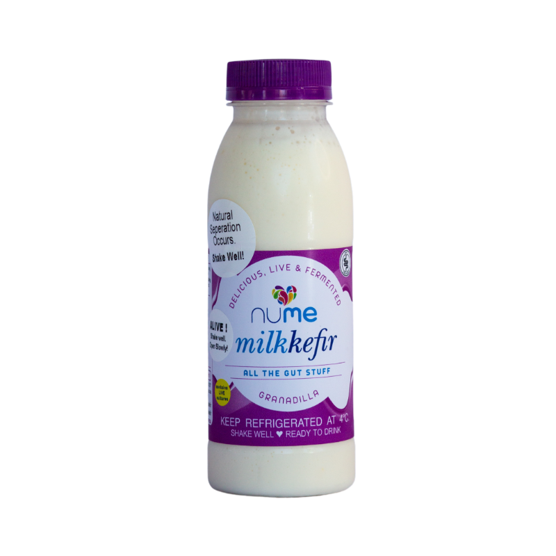 Granadilla Milk Kefir 100ml fermented milk kefir from The Digestive Collective