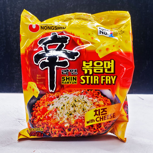 (Nongshim) Shin Ramen Stir Fry with Cheese 136g - Che Gourmet
