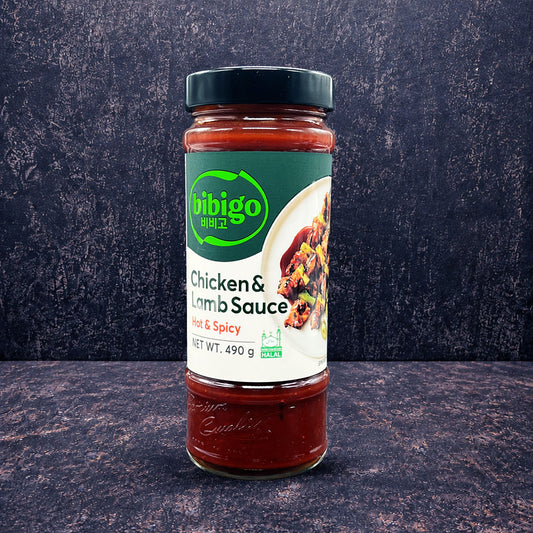 (Bibigo) Chicken & Lamb Sauce Hot & Spicy 490g - Che Gourmet