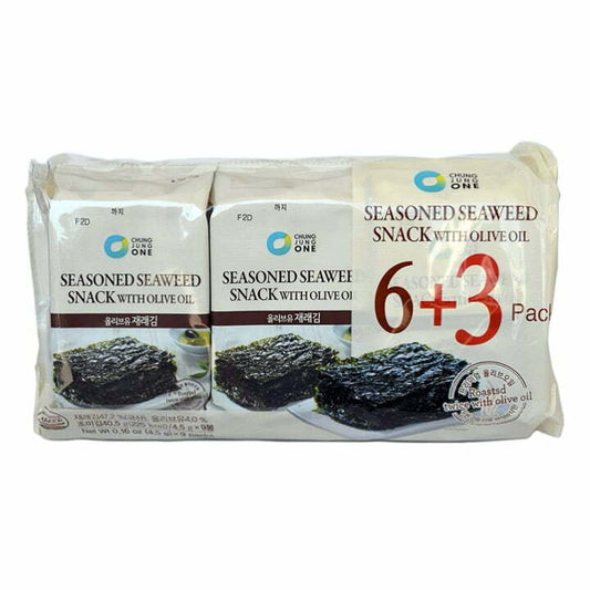 Seasoned Seaweed Snack With Olive Oil (9 Pack) 40.5g (CJW)