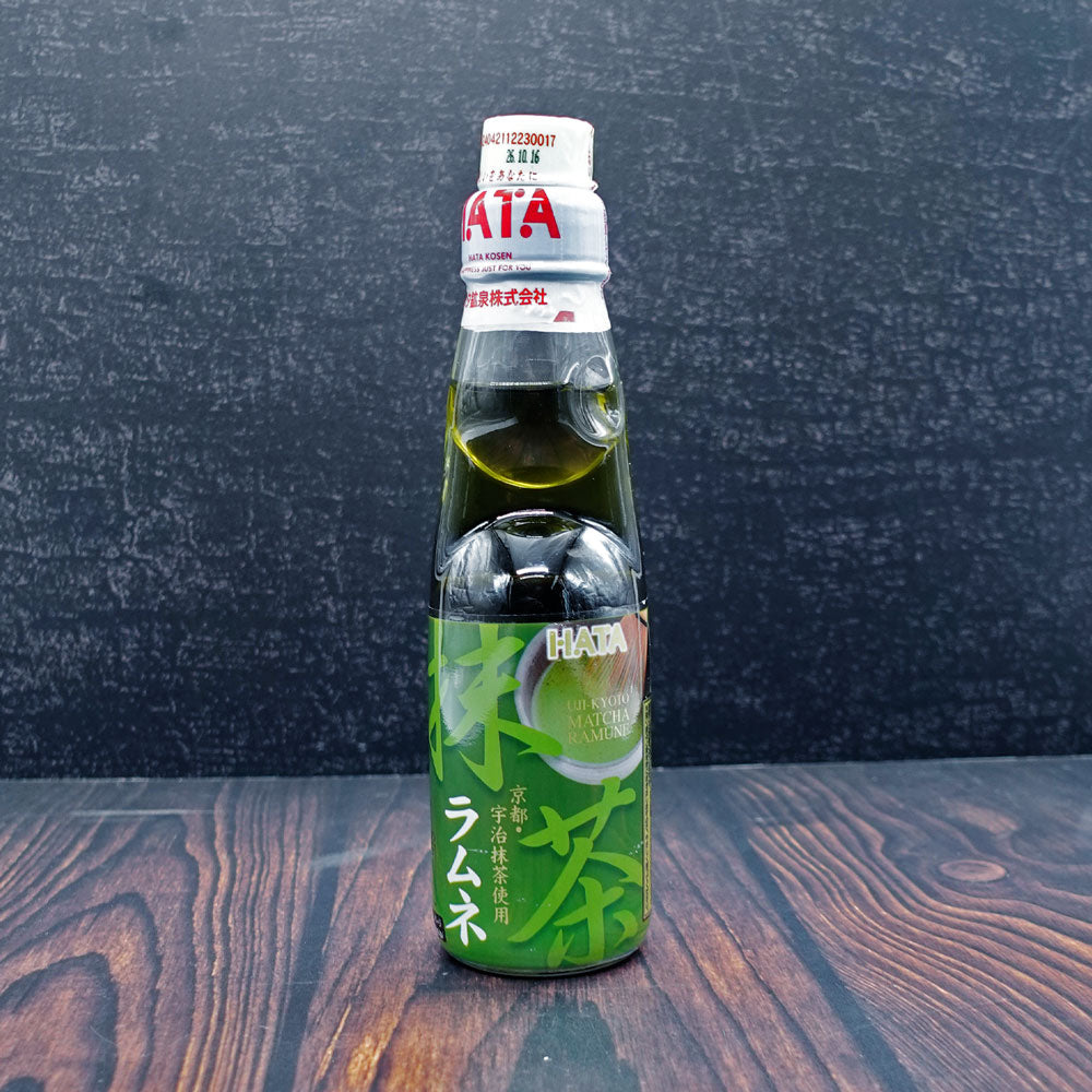 (Hata) Ramune Matcha Flavour Soda Drink 200ml - Che Gourmet