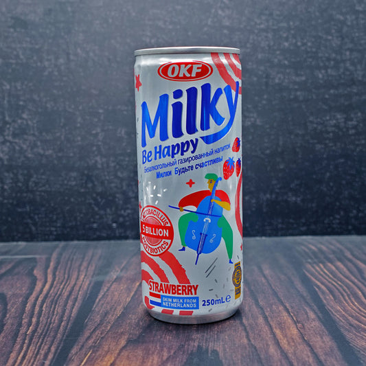 (OKF) Milky Strawberry Flavour Drink 250ml - Che Gourmet