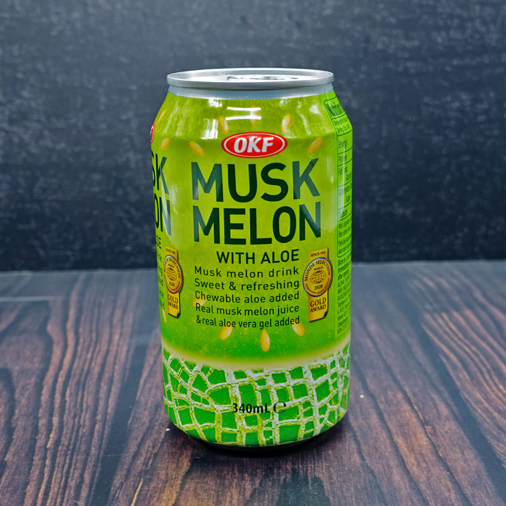 (OKF) Musk Melon with Aloe Drink 340ml - Che Gourmet