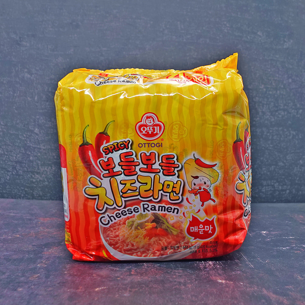 Ottogi Spicy Cheese Ramen 4 Pack (144g x4)