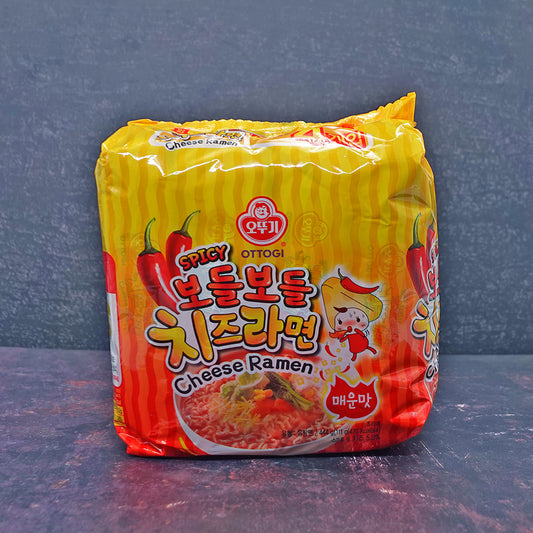 Ottogi Spicy Cheese Ramen 4 Pack (144g x4)