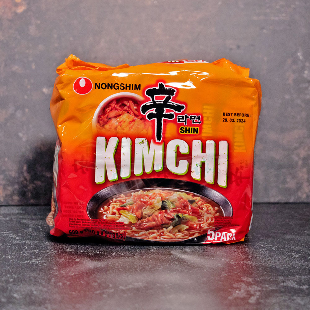 Nongshim Kimchi Ramyun Noodle Soup 5 Pack 550g