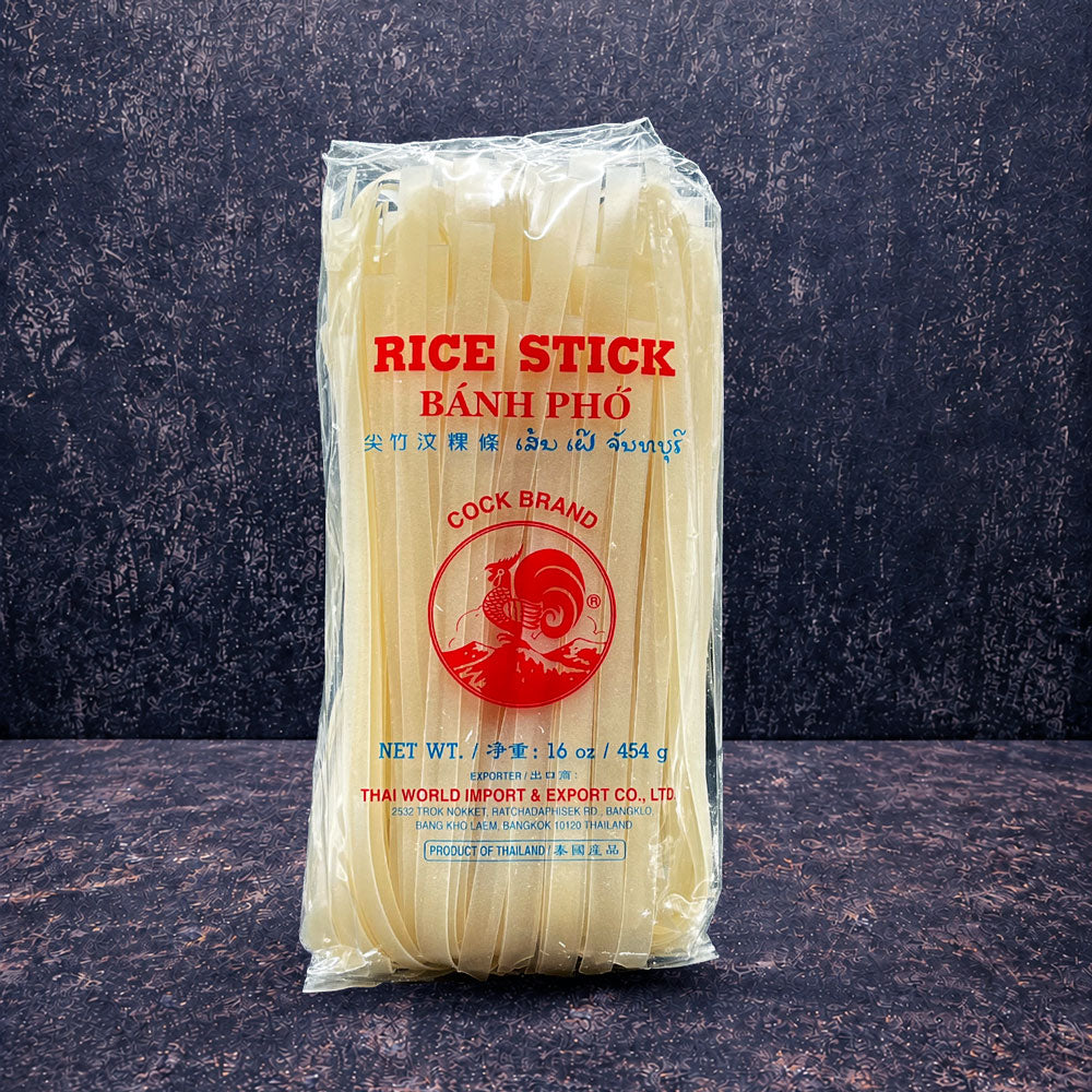 (Cock Brand) Banh Pho Rice Stick 454g - Che Gourmet
