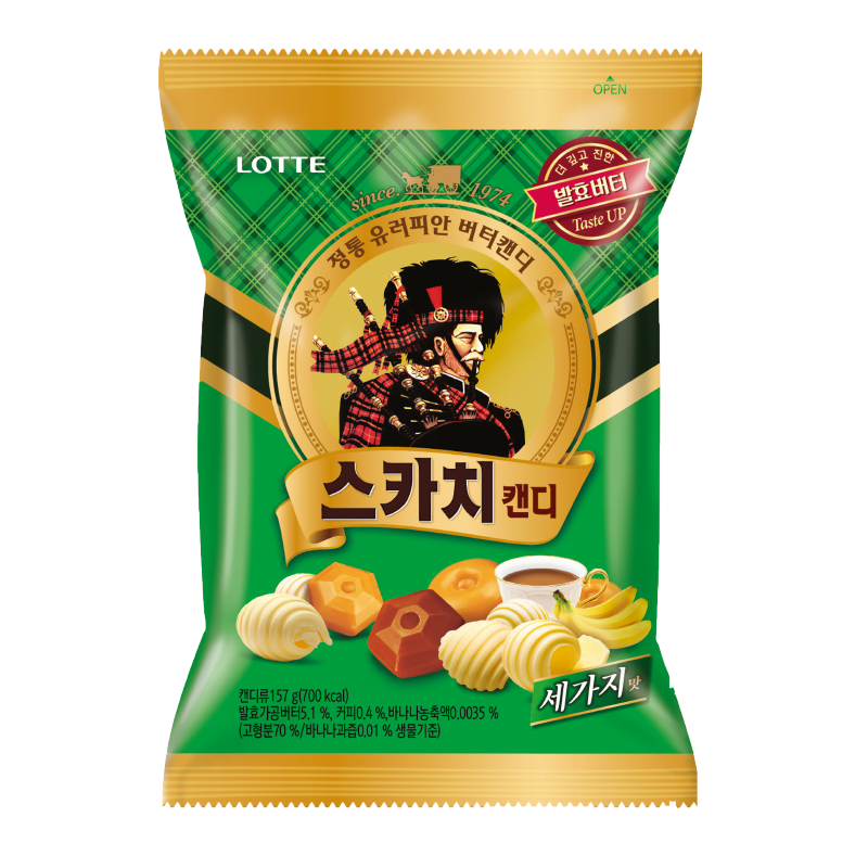 (Lotte) Scotch Trio Candy 157g - Che Gourmet