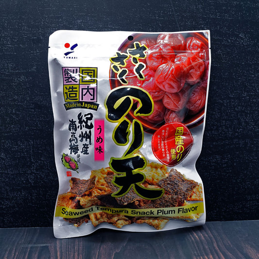 (Sakusaku Noriten) Seaweed Tempura Snack Plum Flavour 70g - Che Gourmet