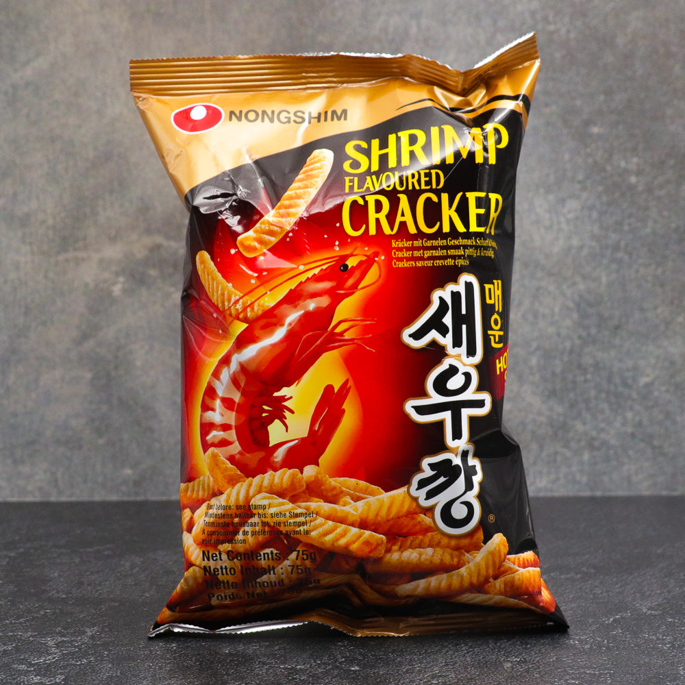 Nongshim Shrimp Flavoured Crackers Hot & Spicy 75g - Che Gourmet