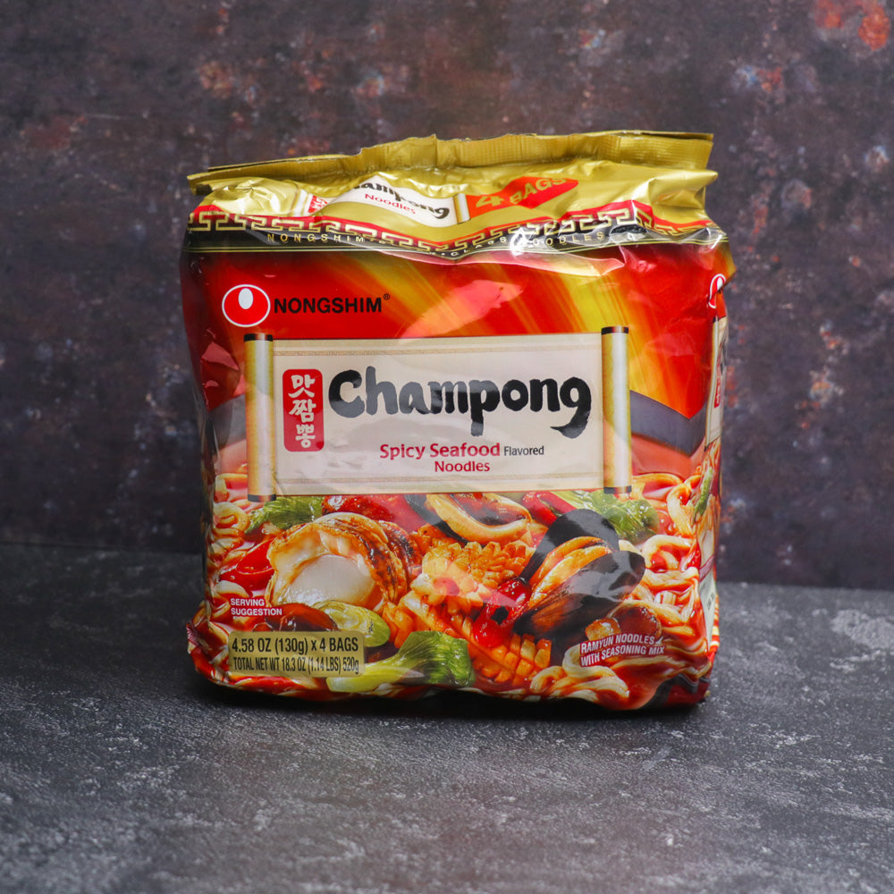 Nongshim Champong  Spicy Seafood Noodle Soup 4 Pack 520g