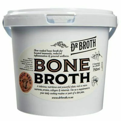 Broth (Bone & Vegan) - Bone Broth Roast Beef & Vegetables 750ml bone broth from The Digestive Collective