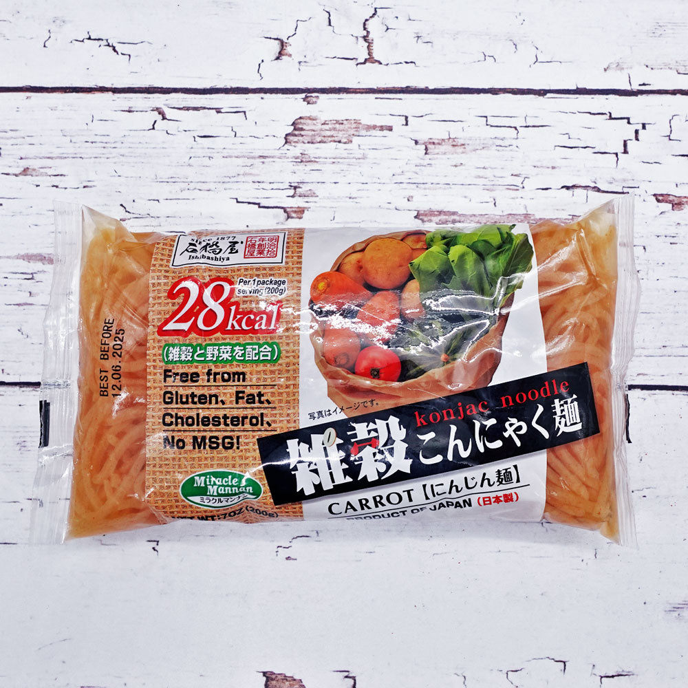 Ishibashiya Carrot Konjac Noodle 200g